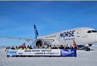 波音787是有史以来降落在南极洲的最大飞机